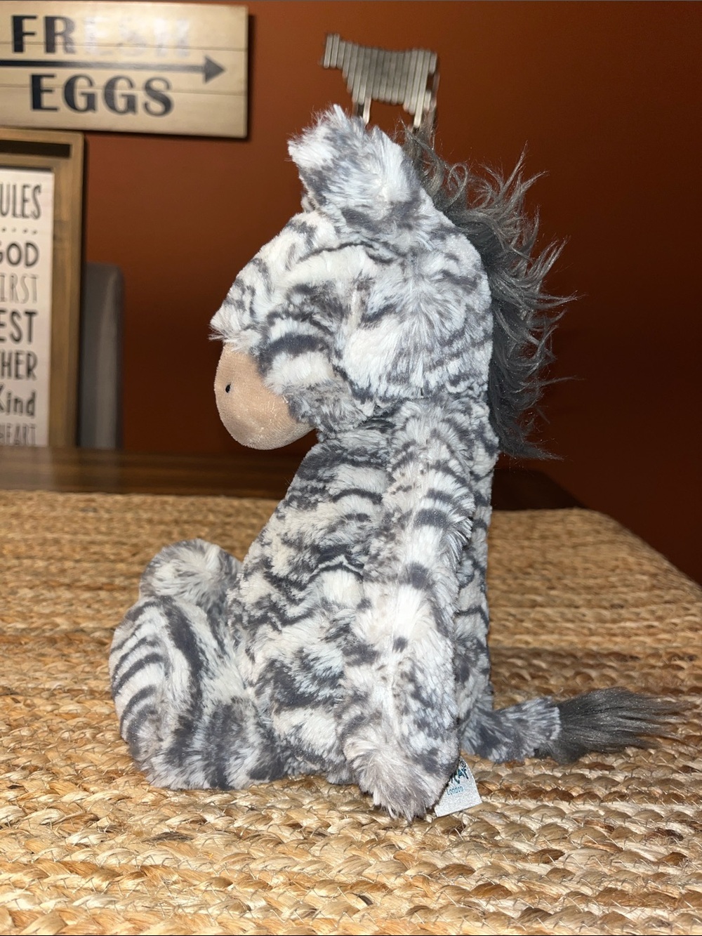 Jelly Cat bashful Zebra Stuffed Animal - plush soft - Picture 2 of 8
